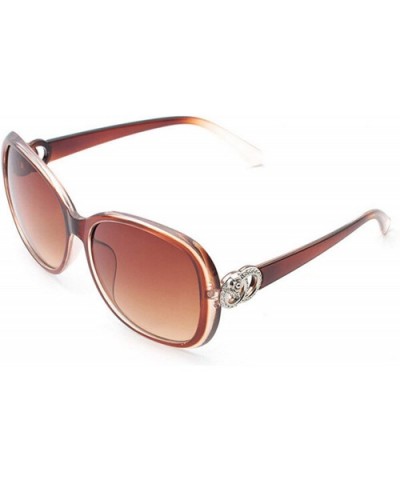 Polarized Sunglasses Glasses Protection Driving - Transparent Brown - C818TQWS4RT $8.71 Aviator