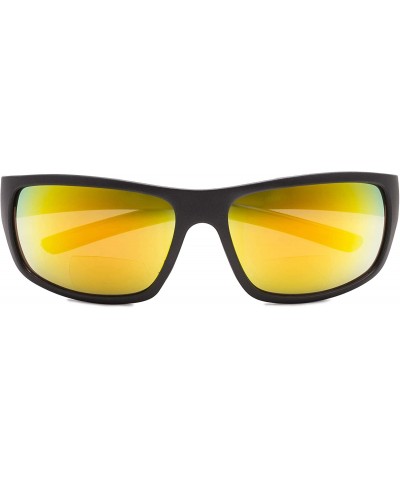 Bifocal Sunglasses UV 400 Protection Reading Sunglasses - Orange-mirror - C318NS3W9DZ $7.59 Rectangular