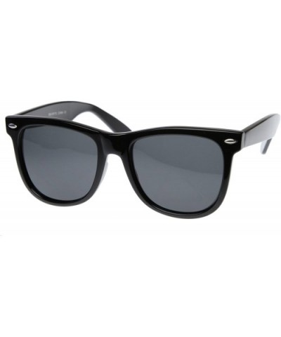 Retro Classic Line Vintage Designer Inspired Fashion Horn Rimmed Style Sunglasses UV400 Lens - Matte Black - CM11Z150AQT $6.5...