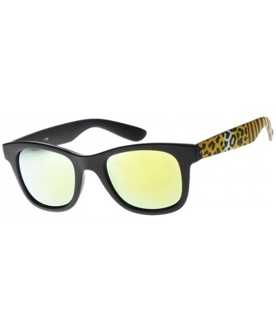Wild Safari Retro Square Frame Sunglasses UV400 - CH12E3FTN1B $4.95 Wayfarer