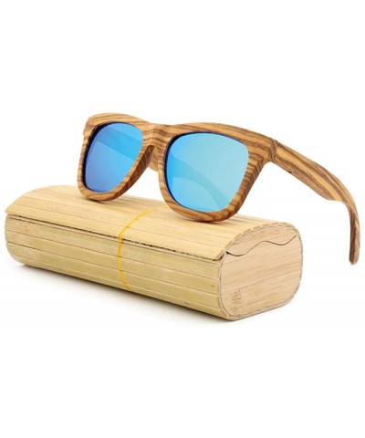 Wooden polarized glasses unisex wooden glasses - Red - CR18XH6ZOU9 $32.54 Goggle