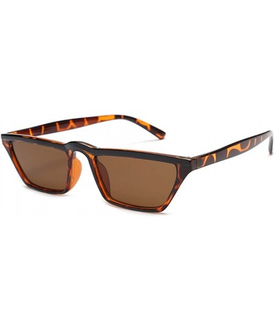 retro square sunglasses personality small frame glasses - C4 - C818CYCR4E0 $13.85 Square