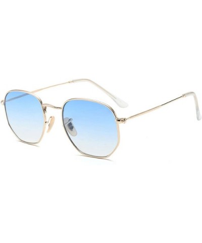 Frame Metal Square Sunglasses Women Classic Vintage Pilot Sun Glasses Brand Design Gradient Sunglasses - C3 - C918WD7976I $21...