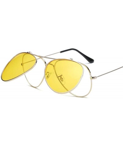 Retro Polarized Sunglasses Double-Layer Flip Mirror Polarized Driving Dual-Use Sunglasses Night Vision Goggles - C918XMKYYMW ...