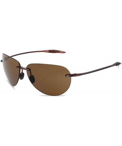 Sunglasses Rimless Running Lifestyle - C5-brown - CE18HLS6SZR $16.03 Semi-rimless