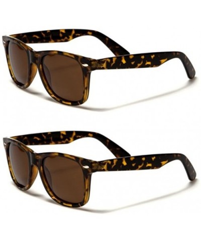 Retro Rewind Classic Polarized Sunglasses 2-Pack Tortoise - C912KN42FT3 $11.76 Wayfarer