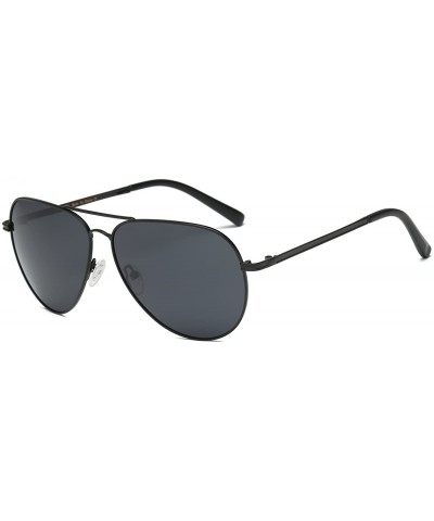 Polarized Sunglasses - UV Protection Glasses Metal Frame Aviator Glasses - Color 2 - CM18EL8SRW0 $23.02 Square
