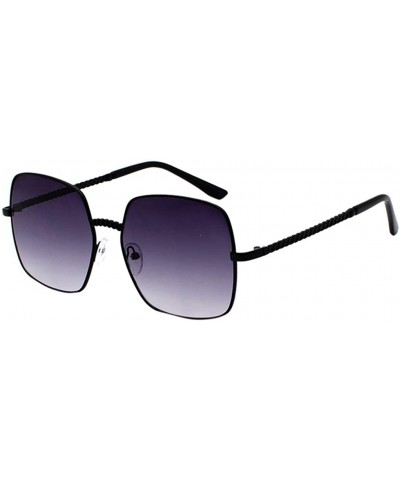 Polarized Sunglasses-Men Women Metal Frame Sunglasses Gradient Mirrored Lens Fashion Square Eyewear - Pp - CL196I9C8S8 $7.04 ...