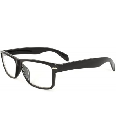 TU9318C-BKCL Nerd Fashion Sunglasses Black Frame Clear Lenses - C011CB141IF $6.11 Wayfarer