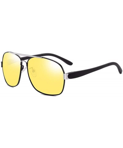 Auto-discoloring polarizing driver driving toad mirror day and night metal sunglasses - C - C118QQ2D500 $34.04 Aviator