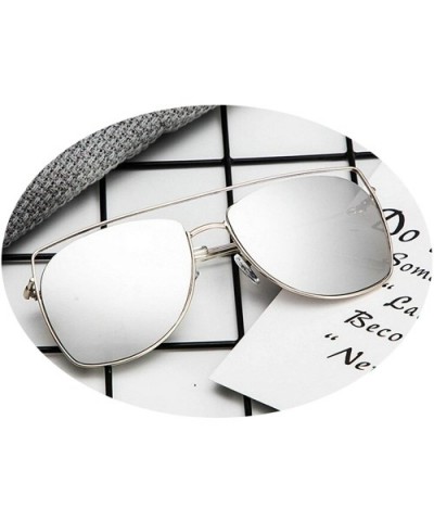 Classic Retro Sunglasses for Men or Women metal PC UV 400 Protection Sunglasses - White - CS18SAS7AN2 $16.07 Wayfarer