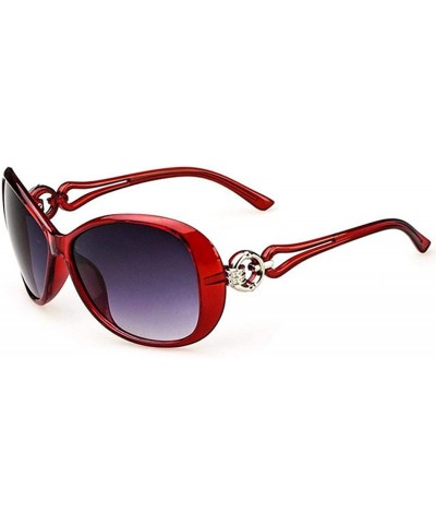 Women Fashion Sunglasses UV400 Protection Outdoor Driving Eyewear Sunglasses Polarized - Grey + Wine Red - CM197IL5NOS $16.66...