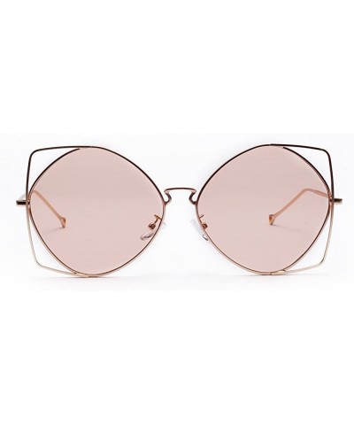Mens Womens Sun Glasses Irregular Metal Frame Retro Vintage Style Unique Sunglasses Eyeglasses - Coffee - C6196IXTLH4 $7.95 S...