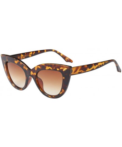 Light and Comfotable Womens Sunglasses Cats Eye Nice Looking Perfect Summer - Brown - CK18G7AGQO2 $7.69 Wayfarer