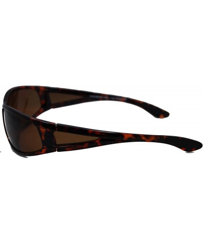 Del Mar Polarized Wrap Nearly Invisible Line Bifocal Sunglass Readers - Glossy Tortoise - CA11U6LH63J $29.60 Wrap