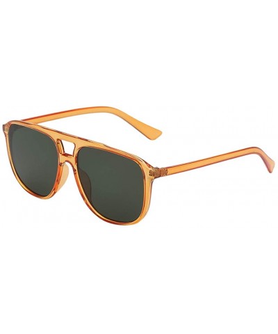 Fashion Man Women Irregular Shape Sunglasses Vintage Retro Style Glasses Lightweight Sun Glasses - E - CR196IXWXUN $6.07 Semi...