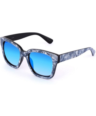 Womens Sunglasses 100% UV Protection - See Shapes & Colors - Black Marble - CO18G4AIAKD $17.23 Wayfarer