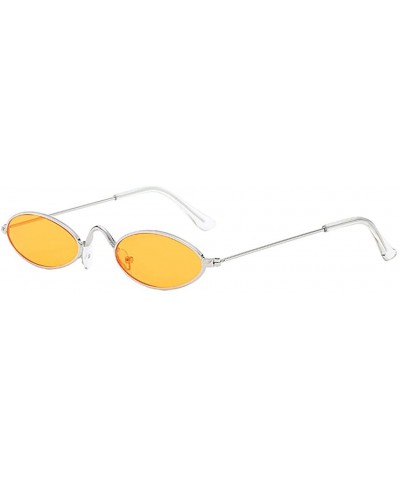Fashion Designer Sunglasses Retro Small Frame Oval Sunglasses Metal Ocean Sunglasses Trendy Fashion Glasses - H - C51907438Q8...