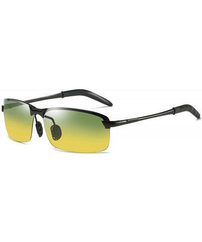 Polarized Sport Sunglasses for Men Ideal for Driving Fishing Cycling and Running UV Protection - C - CK198OIHO85 $11.36 Round