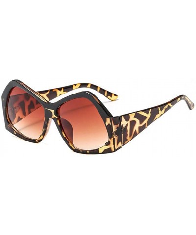 2019 Fashion Irregular Sunglasses Women Brand Designer Double Color Square Lens Gradient Sun Glasses - C2 - C818REN6HG3 $17.5...