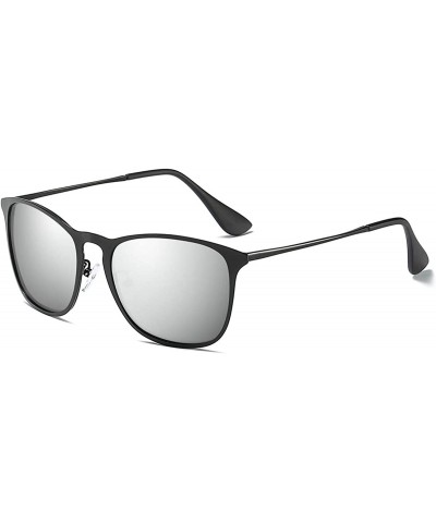 Unisex HD Polarized Sunglasses for Men Women Polarized Metal Mirror UV400 Lens Protection - B - CD197AZS455 $9.89 Wrap