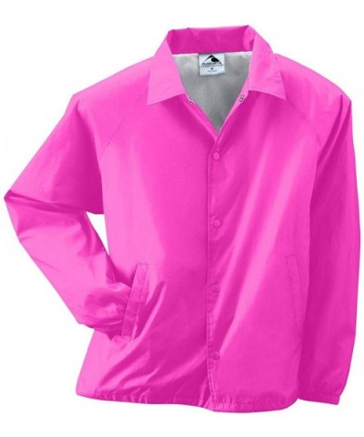 Nylon Coach's Jacket/Lined - Power Pink - CG186NLXL6T $15.91 Sport