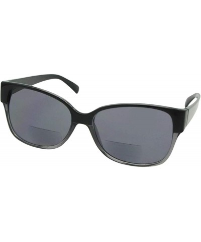 Vintage Bifocal Sunglasses for Women B19 - Black Frame-gray Lenses - CH186AIEH7H $7.96 Square