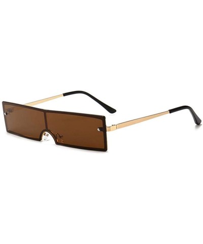 New Fashion Women Eyewear Casual Square Shape Sunglasses Sunglasses - Coffee - C6199X6O2XS $46.98 Square