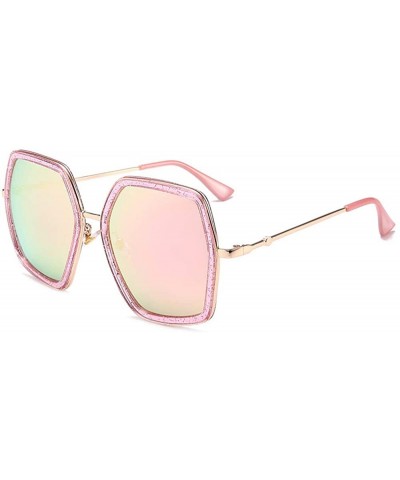 Fashion Sunglasses Changeful Personality Multicolor - C6 Powder Frame Powder Sheet - CI18TNRXHGW $8.44 Goggle