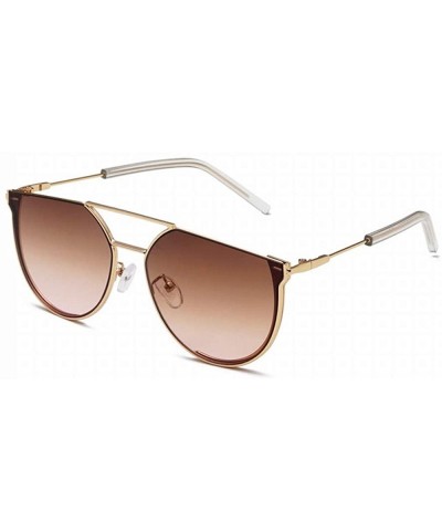 Metal Sunglasses Women'S Sunglasses Retro Tea Glasses - Style 4 - CF18UEMQZU8 $15.61 Sport