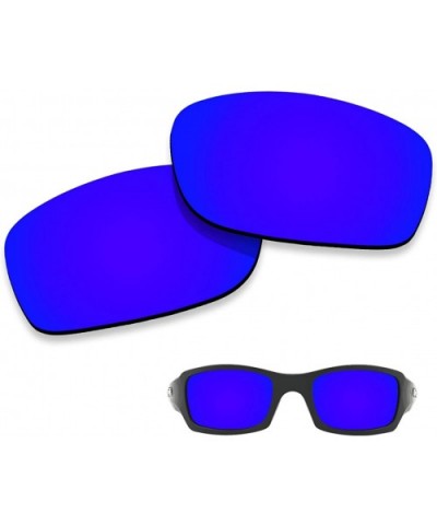 Polarized Lenses Replacement Fives Squared 100% UV Protection-Variety Colors - Deep Blue Mirrored - CO18WSN8UM8 $12.43 Wayfarer