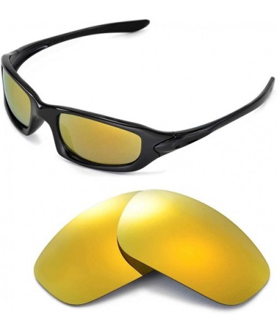 Replacement Lenses Fives 4.0 Sunglasses - 9 Options Available - 24k Gold Mirror Coated - Polarized - CV118OMTUYF $15.39 Shield