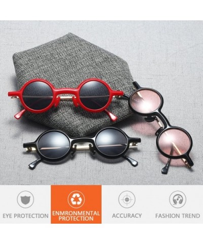 Retro Sunglasses Women Ladies Round Eyewear Great Shades Comfort Protection - Brown - CS18G826K7O $6.27 Wayfarer