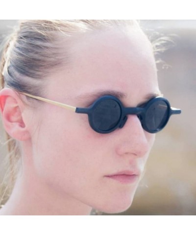 Retro Sunglasses Women Ladies Round Eyewear Great Shades Comfort Protection - Brown - CS18G826K7O $6.27 Wayfarer
