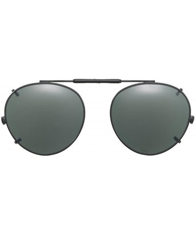 Visionaries Polarized Clip on Sunglasses - Round - Bronze Frame - 47 x 42 Eye - CZ12N2BS13C $38.54 Round