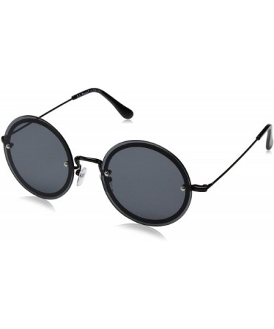 Rimless Eyes Rectangular Sunglasses - Black - CO17YZ7DD2W $9.96 Rectangular