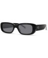 Low Relaxed and Cool Rectangle Sunglasses RS4010 Available in - Black - CL18UYEARH3 $28.65 Rectangular