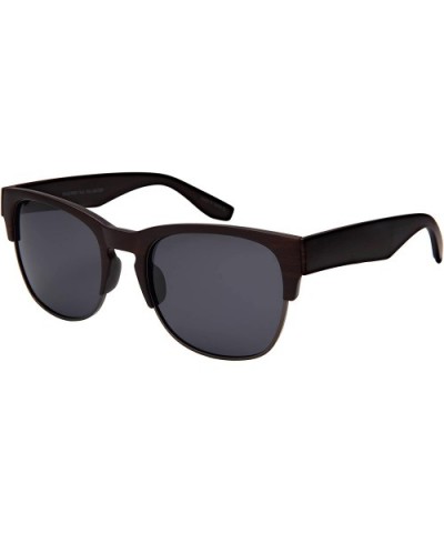 Semi Rimless Polarized Sunglasses for Men Women Half Frame 541019 - CB18M9OHYNW $9.84 Wayfarer