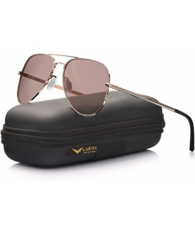 Aviator Sunglasses for Men Women Polarized - UV 400 Protection with case 60MM - CF18ZGRE75Q $16.38 Wayfarer