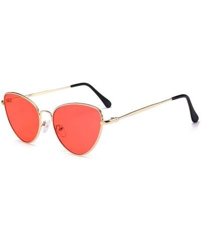 Small Vintage Sunglasses Women Vintage Red Black Sun Glasses Female Ladies Cateyes Sunglass Retro Glasses - CY190S5Z53L $22.4...